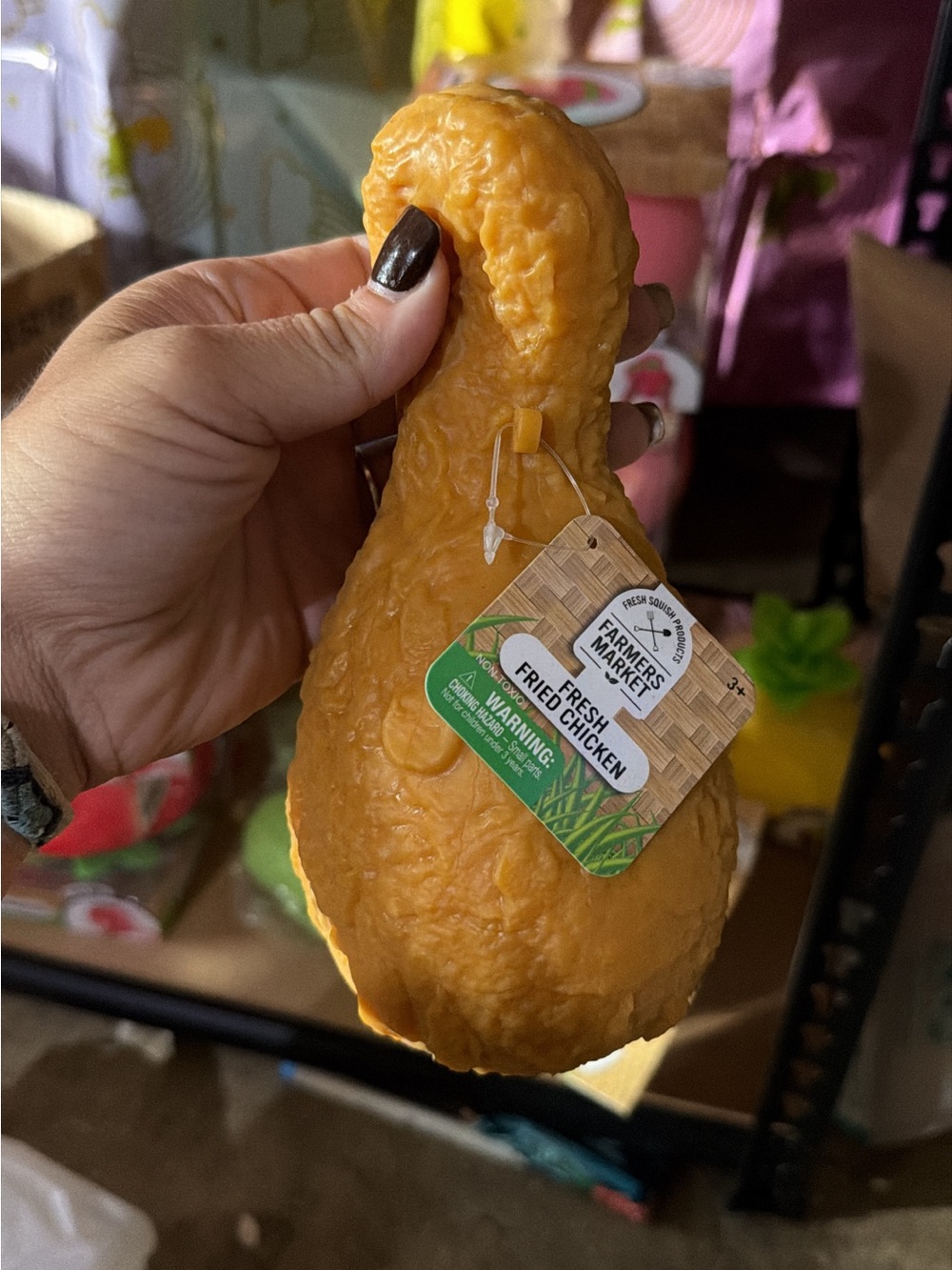 Orange Fried Chicken Decorative Accent
